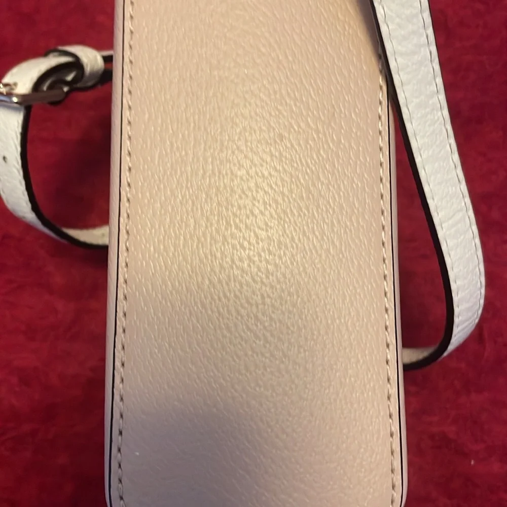 KATE SPADE GROVE STREET MILLIE LEATHER CROSSBODY TAN AND CREAM